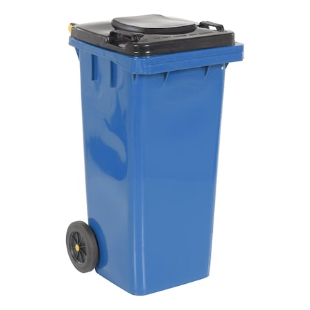Vestil 32 Gal Poly Trash Can, Blue TH-32-BLU